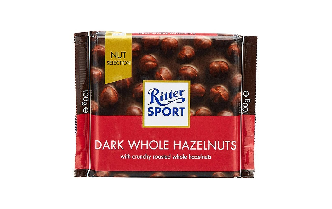 Ritter Sport Dark Whole Hazelnuts    Pack  100 grams